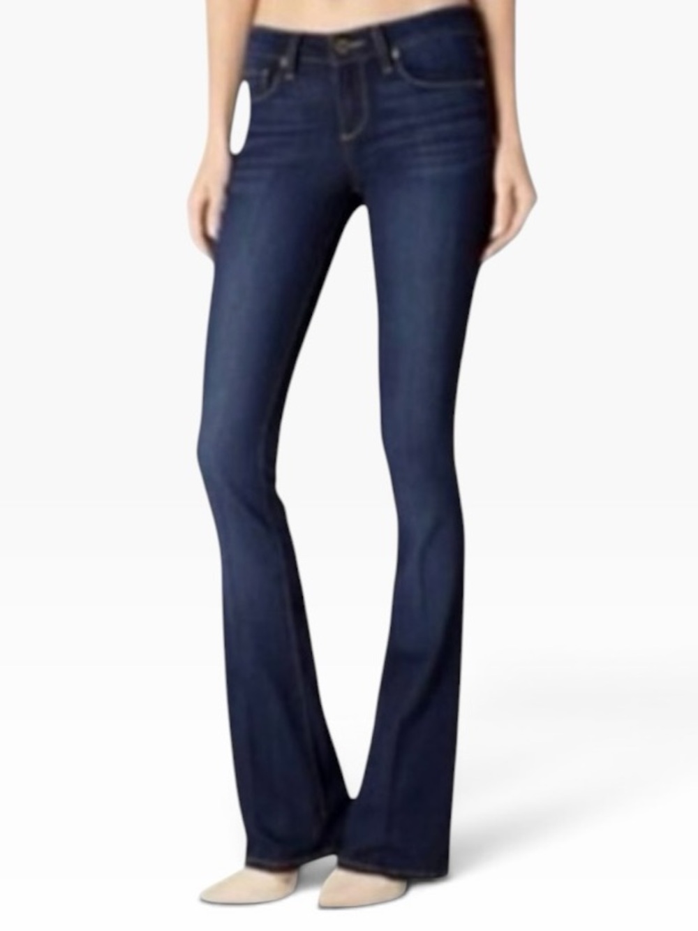 Paige Medium Wash Hollywood Hills Bootcut Jeans Size 28